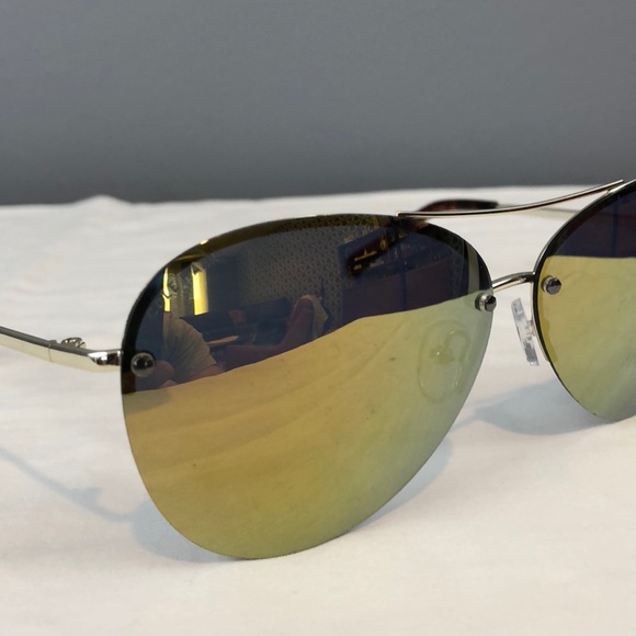Cole Haan Sunglasses CH7033 (700) Gold Flash - Picture 3 of 8